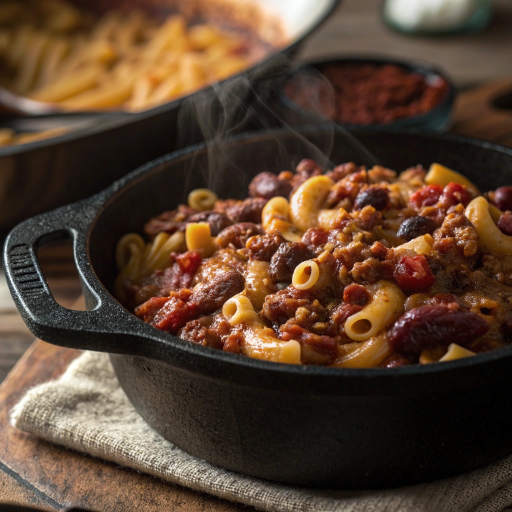 Cheap and Easy Back-to-School Dinners That Save Time and Stress 6 One-pot chili mac recipe for cheap and easy back-to-school dinners