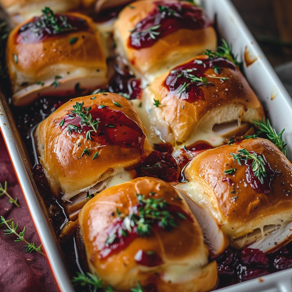 The Best Cranberry Leftover Turkey Recipe | Ultimate Thanksgiving Dish 3 serving cranberry turkey sliders