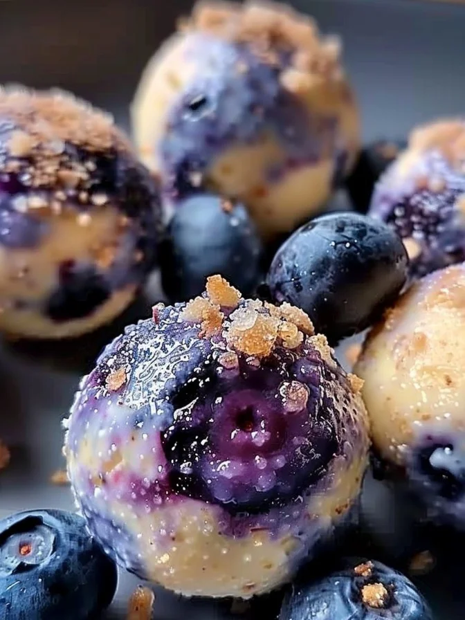 Blueberry Cheesecake Protein Bites 6 Blueberry Cheesecake Protein Bites