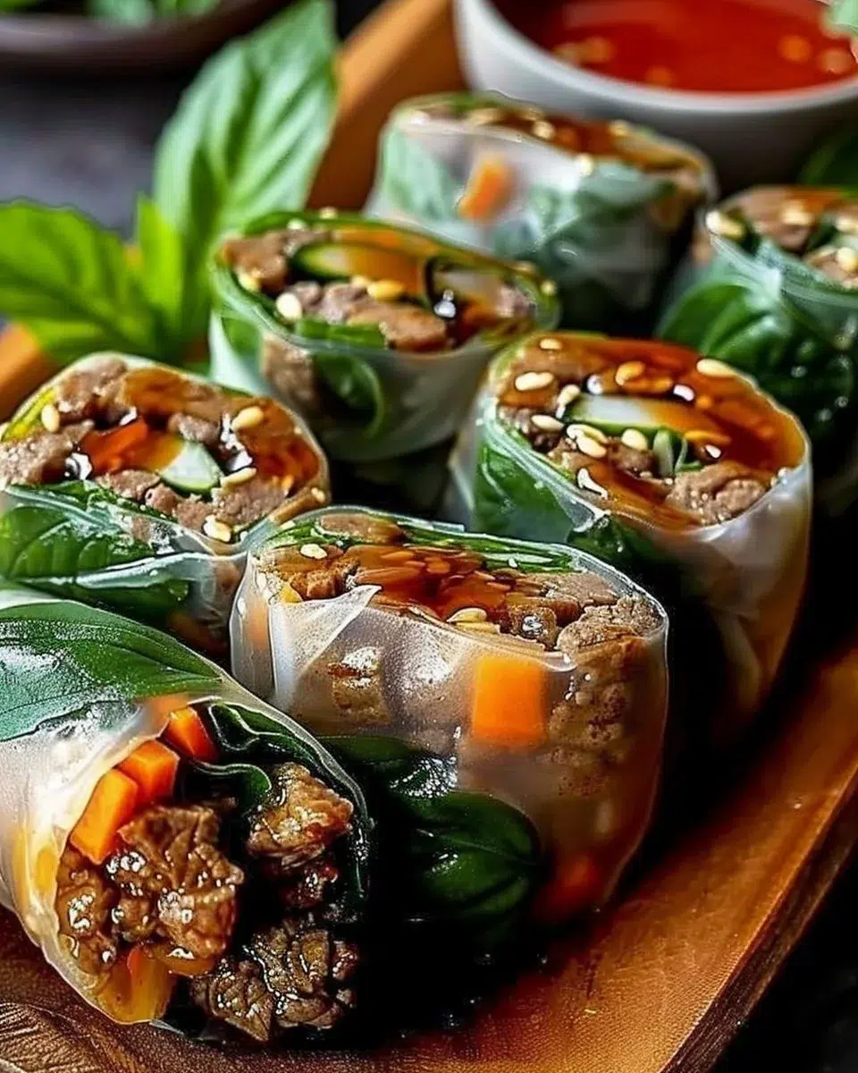 Irresistible Thai Basil Beef Rolls for Fresh Flavor Lovers 6 Irresistible Thai Basil Beef Rolls for Fresh Flavor Lovers