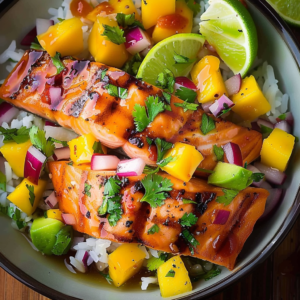 Salmon with Mango Salsa 4 lallahalima25 P 01KGF7P1MX9FHVM63T11SNT72V Ultra realistic ext 990a5a0c b39a 48a4 a66a b9c61eaaf526