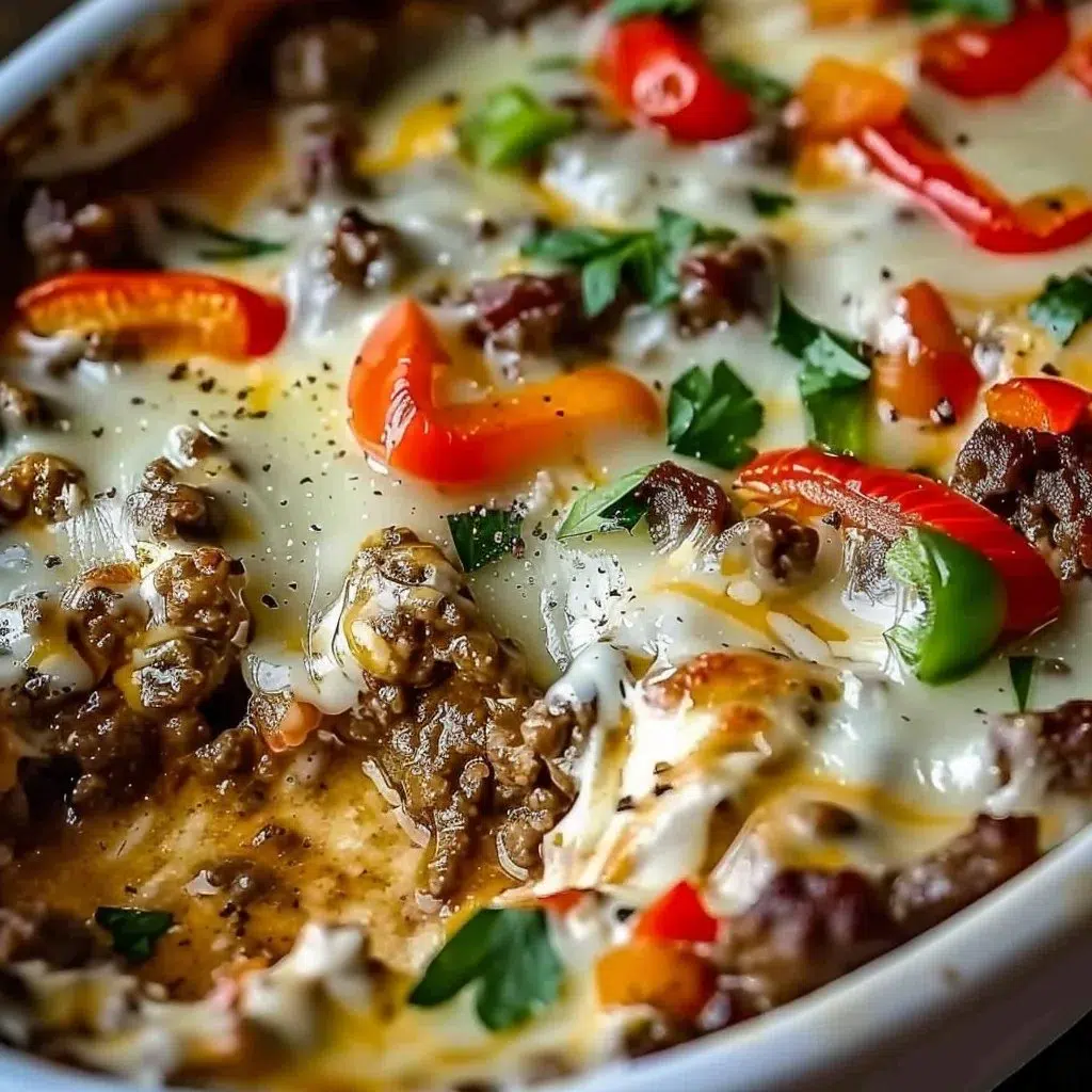 Low Carb Philly Cheesesteak Casserole 6 Low Carb Philly Cheesesteak Casserole