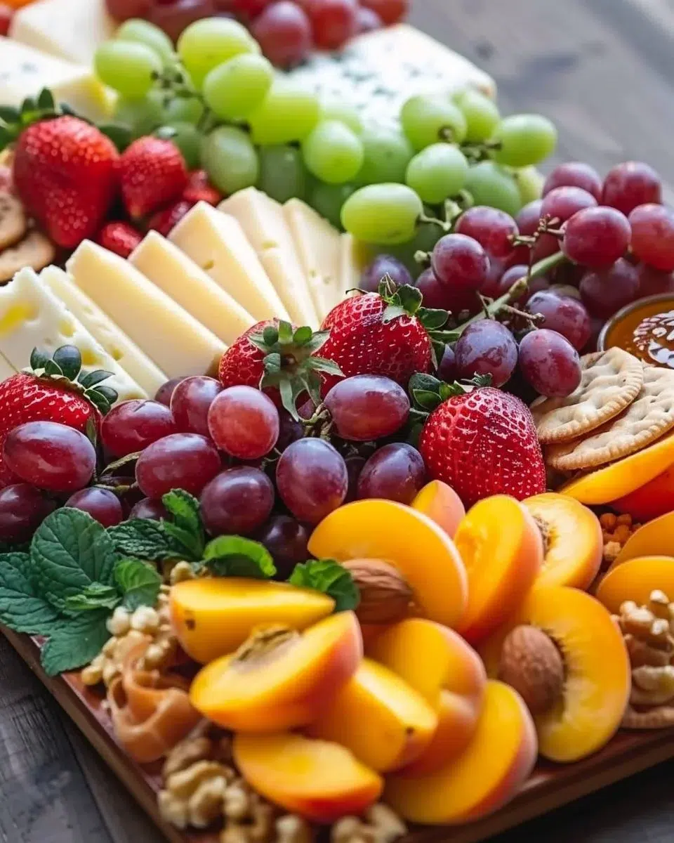 Spring Fruit & Cheese Board 6 Spring Fruit & Cheese Board